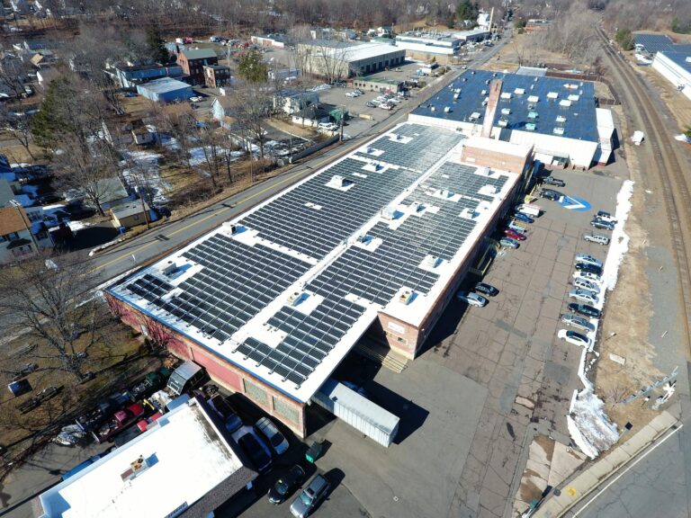 Pyramid time clocks Merriden Ct./ 925 panels/ Installer Sun Wind Solutions/ Engineering plans by Sunrise Solar Consulting
